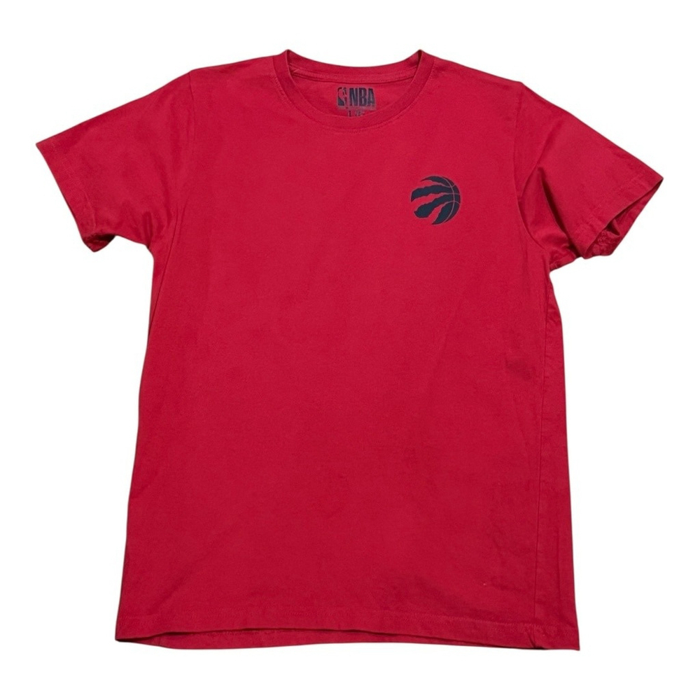 Toronto Raptors Shirt Boys Large Red NBA Basketball Short Sleeve Tee 100% Cotton